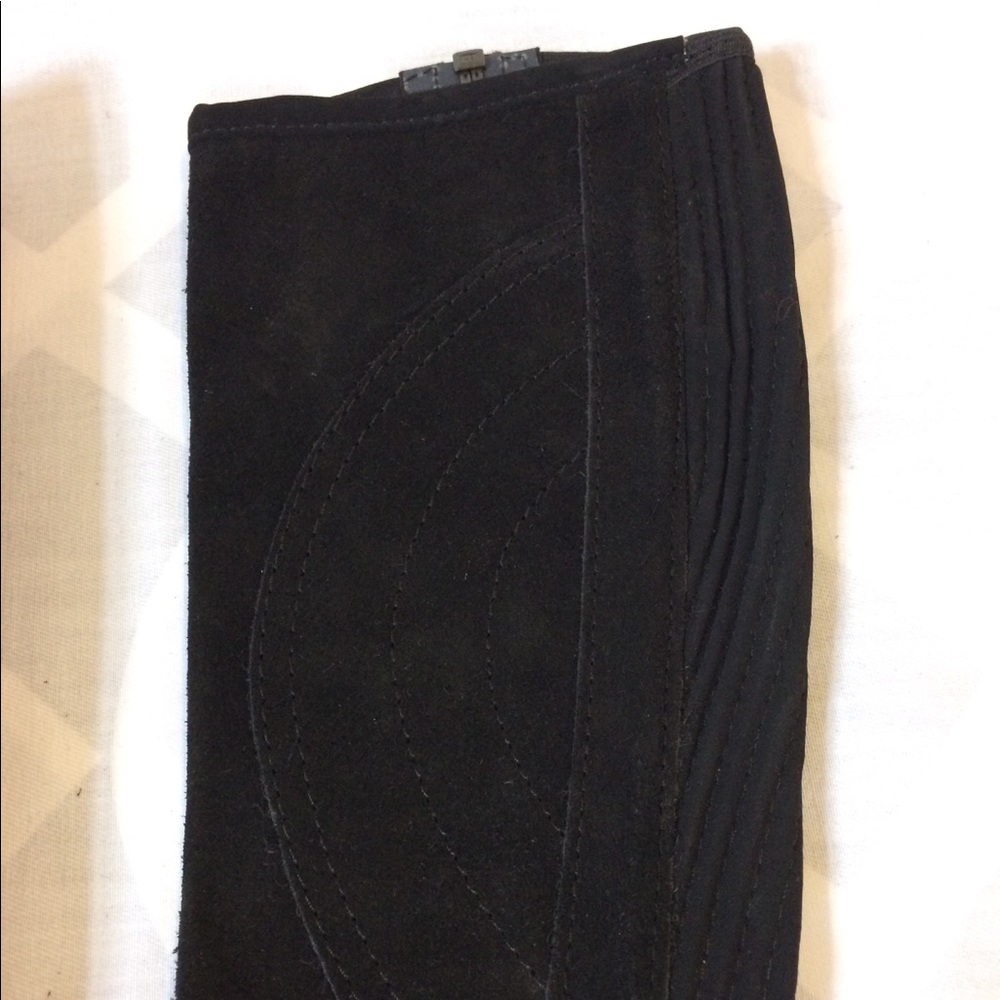 DUBLIN Black Leather Suede Half Chaps - Picture 3 of 8
